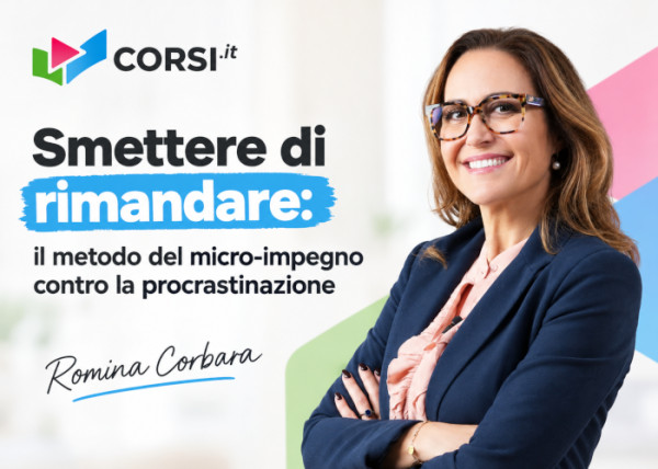 Smettere di Rimandare – Romina Corbara (Corsi.it)